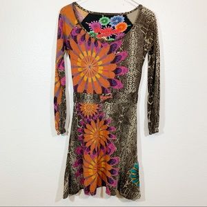 Desigual Tiffanelle dress snakeskin print